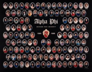 Beta Beta Chapter Composite Photograph, 1985-1986
