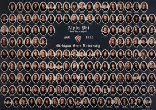 Beta Beta Chapter Composite Photograph, 1991-1992