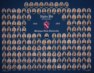 Beta Beta Chapter Composite Photograph, 2018-2019