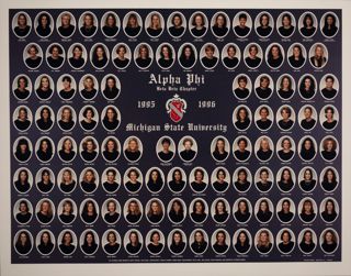 Beta Beta Chapter Composite Photograph, 1995-1996