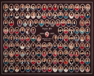Beta Beta Chapter Composite Photograph, 1984-1985