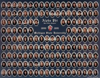 Beta Beta Chapter Composite Photograph, 1990-1991