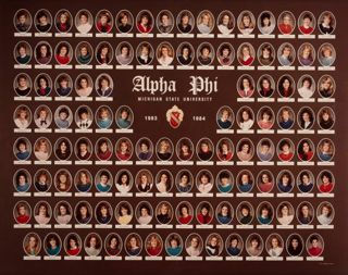 Beta Beta Chapter Composite Photograph, 1983-1984