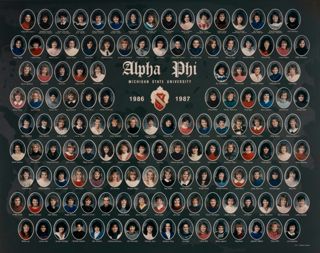 Beta Beta Chapter Composite Photograph, 1986-1987