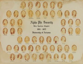 Beta Epsilon Chapter Composite Photograph, 1974-1975