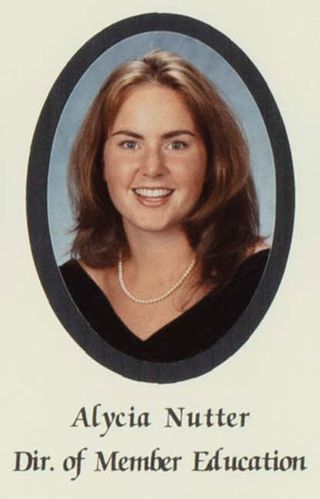 Beta Gamma Chapter Composite Detail, Alycia Nutter, 1998-1999