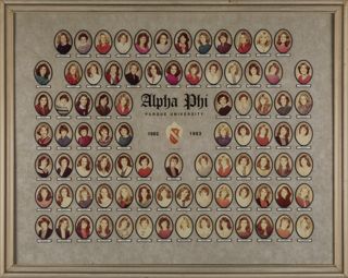 Delta Mu Chapter Composite Photograph, 1982-1983