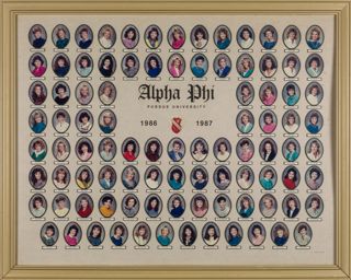 Delta Mu Chapter Composite Photograph, 1986-1987