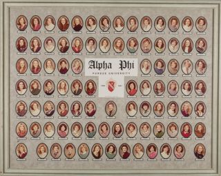 Delta Mu Chapter Composite Photograph, 1980-1981
