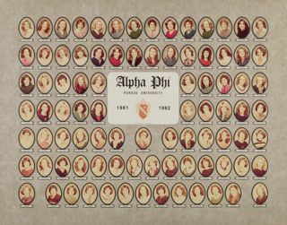 Delta Mu Chapter Composite Photograph, 1981-1982