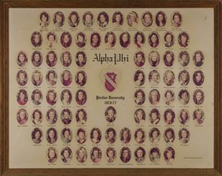 Delta Mu Chapter Composite Photograph, 1976-1977