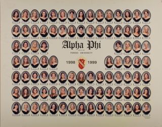 Delta Mu Chapter Composite Photograph, 1998-1999