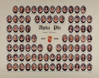 Delta Mu Chapter Composite Photograph, 1997-1998