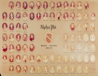 Delta Mu Chapter Composite Photograph, 1974-1975