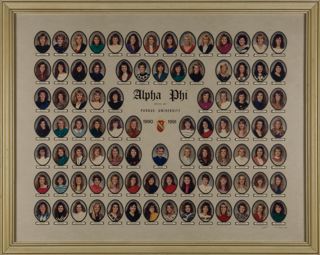 Delta Mu Chapter Composite Photograph, 1990-1991