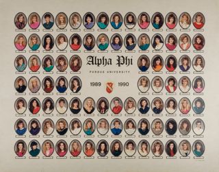 Delta Mu Chapter Composite Photograph, 1989-1990