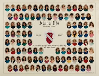 Epsilon Chi Chapter Composite Photograph, 1986-1987