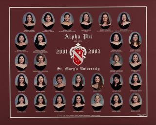 Iota Beta Chapter Composite Photograph, 2001-2002