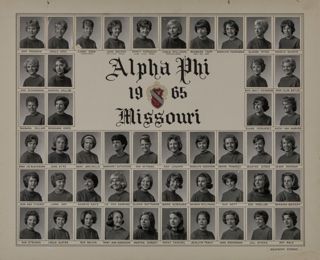 Omicron Chapter Composite Photograph, 1965