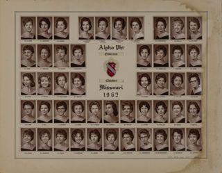 Omicron Chapter Composite Photograph, 1962