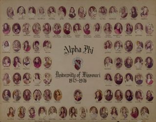 Omicron Chapter Composite Photograph, 1975-1976