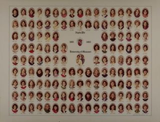 Omicron Chapter Composite Photograph, 1981-1982