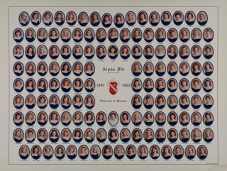 Omicron Chapter Composite Photograph, 1987-1988