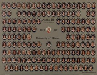 Omicron Chapter Composite Photograph, 1988-1989