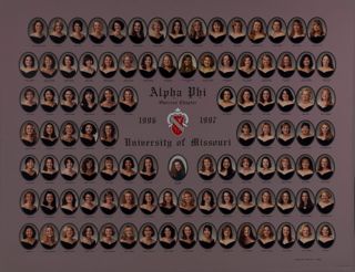 Omicron Chapter Composite Photograph, 1996-1997
