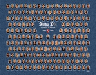 Omicron Chapter Composite Photograph, 2003-2004