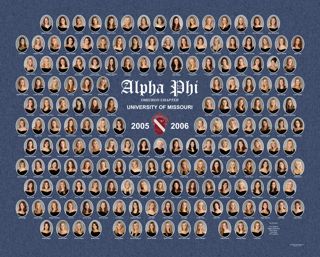 Omicron Chapter Composite Photograph, 2005-2006