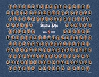Omicron Chapter Composite Photograph, 2004-2005