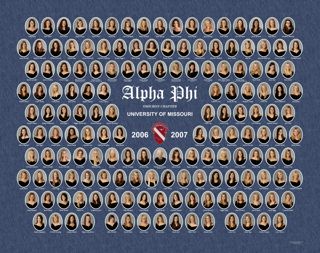Omicron Chapter Composite Photograph, 2006-2007