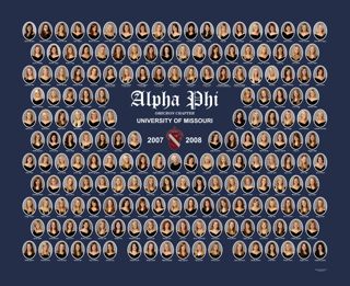 Omicron Chapter Composite Photograph, 2007-2008
