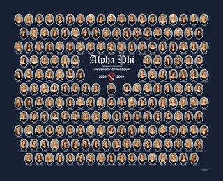 Omicron Chapter Composite Photograph, 2008-2009