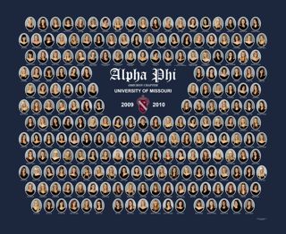 Omicron Chapter Composite Photograph, 2009-2010