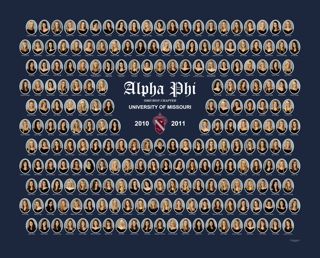 Omicron Chapter Composite Photograph, 2010-2011