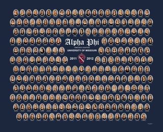 Omicron Chapter Composite Photograph, 2011-2012