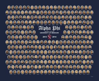 Omicron Chapter Composite Photograph, 2013-2014