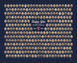 Omicron Chapter Composite Photograph, 2015-2016