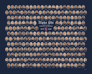Omicron Chapter Composite Photograph, 2019-2020