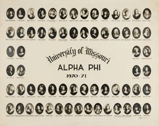 Omicron Chapter Composite Photograph, 1971