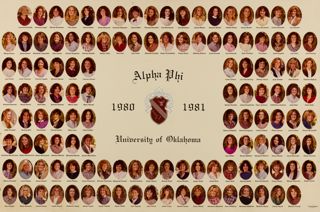 Phi Chapter Composite Photograph, 1980-1981