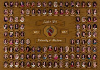 Phi Chapter Composite Photograph, 1991-1992