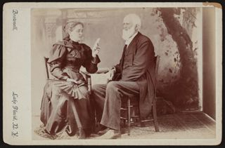 Martha Foote Crow and Father Cabinet Card, July 1897