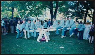 Epsilon Alpha Chapter Members at Teeter-Totter-A-Thon Photograph, November 16, 2001