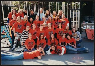Theta Lambda Chapter Members at "Alpha Traz" Fundraiser Photograph, October 9, 2002