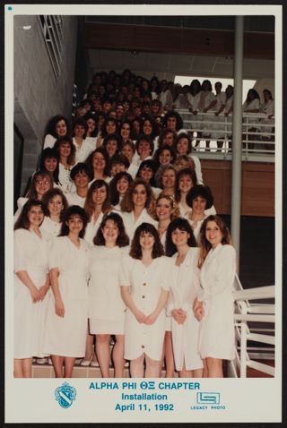 Theta Xi Chapter Installation Photograph, April 11, 1992