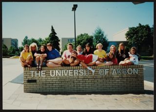 Eta Gamma Chapter Members at Recruitment Retreat Photograph, 1993-1995