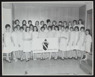 Delta Omicron Chapter Charter Members at Installation Photograph, April 4, 1964